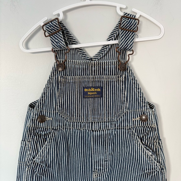 Vintage OshKosh B’gosh Hickory Stripe Vestbak Overalls - 18 - Picture 2 of 11